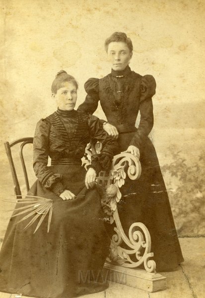 KKE 4341.jpg - Marja Giedrojciówna i Stefanja Giedrojciówna-Kaszewska, 1895 r.